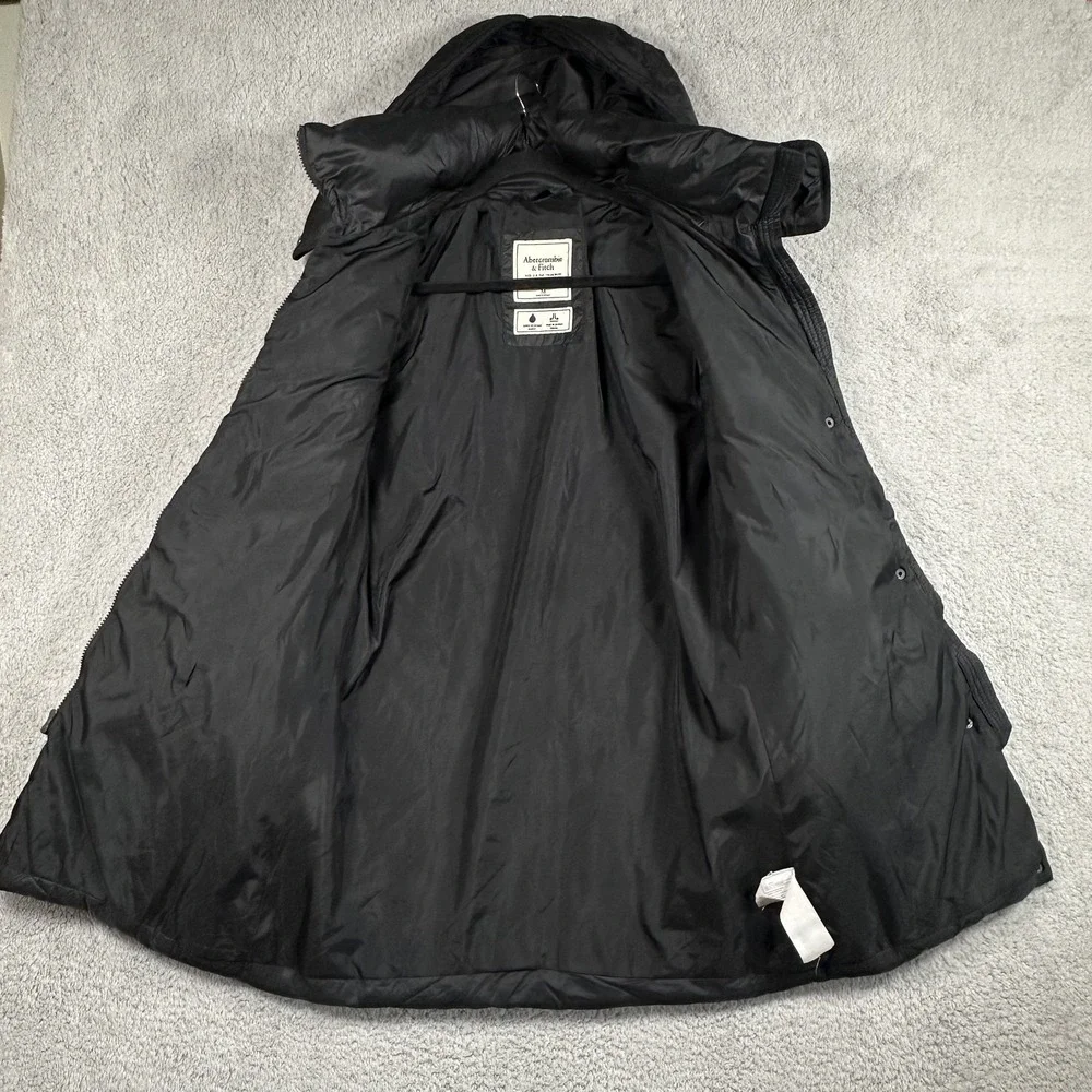 Abercrombie & Fitch Jacket Womens Medium Hooded Puffer Water Wind‎ Resistant